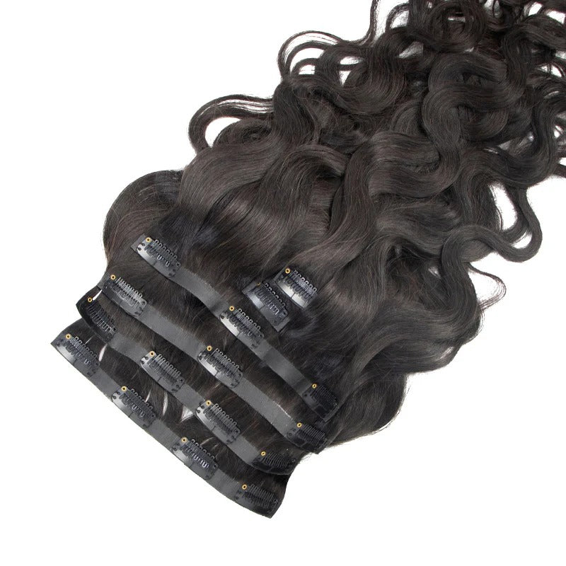 100 Human Hair Body Wave Seamless Clip In Hair Extensions