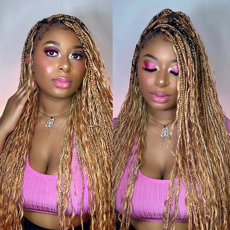 #27 Deep Wave Braids No Weft Bulk Hair For Human Hair