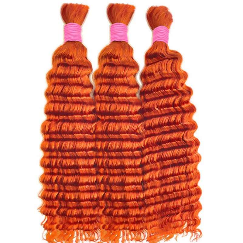 #350 Ginger Deep Bulk Human Hair