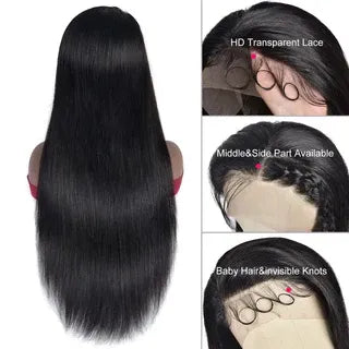 2026 Straight 13x4 Lace Front Human Hair Wigs For Black Women
