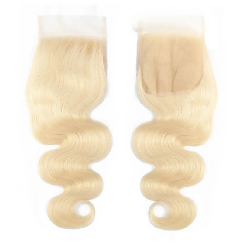 Virgin Brazilian 613 Blonde Body Wave 4X4 Lace Closure