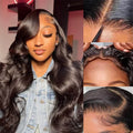 Wear Go Body Wave 13x4 Lace Front Wigs Pre Cut HD Lace Glueless Wig Natural