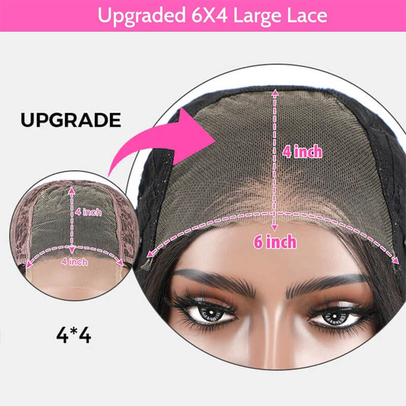 NEW Knot Bleaching Updated Wear & Go 6x4 HD Lace Glueless Straight Wig