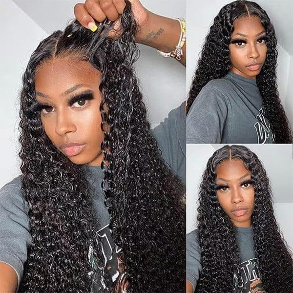 Cheap Glueless Curly Hd Lace Human Hair Wigs For Black Women